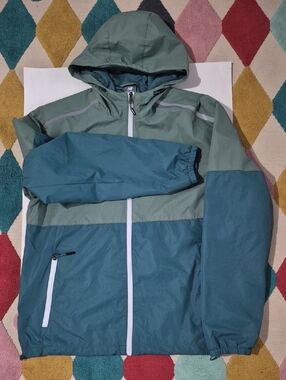 New Balance Hooded Colorblock Windbreaker